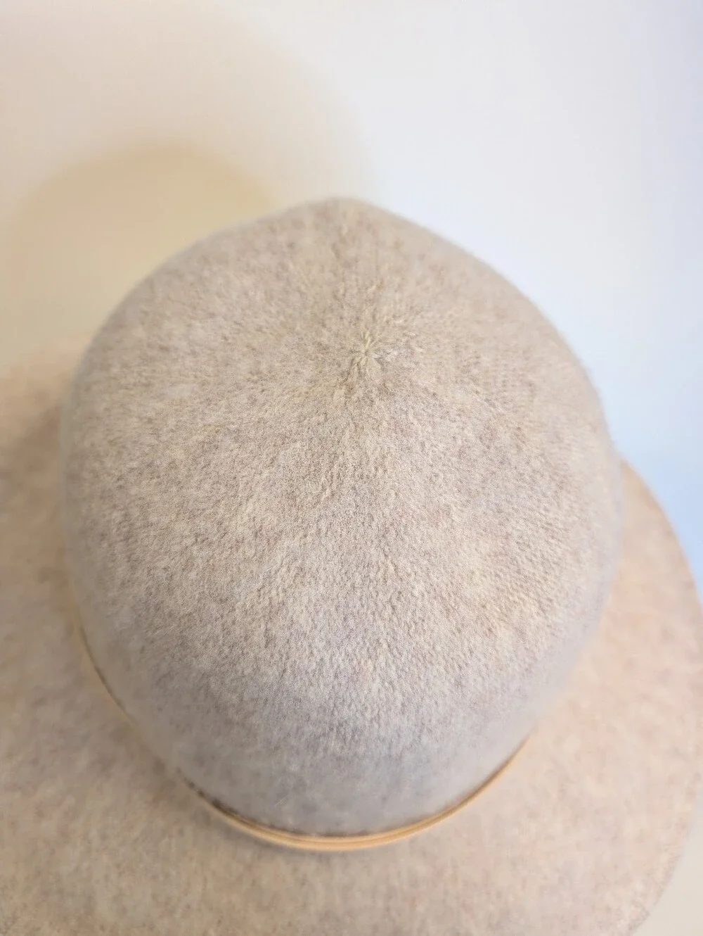 San Diego Hat Co Beige Wool Blend Wide Brim Floppy Hat One Size